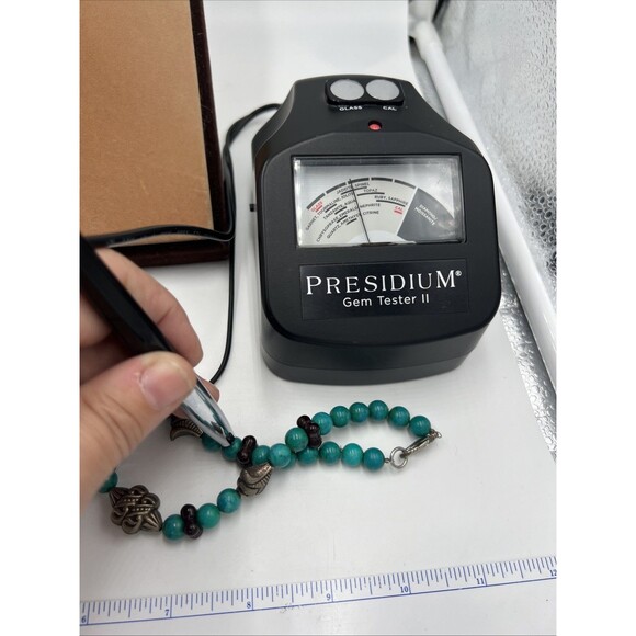 Vintage Leonard Craig Designer Necklace Real Stones & Glass Jadeite Malachite - Picture 7 of 7